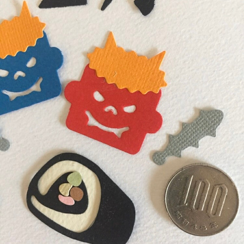 ダイカット 節分2】鬼 豆 恵方巻き その他素材 zebarmaiko 通販