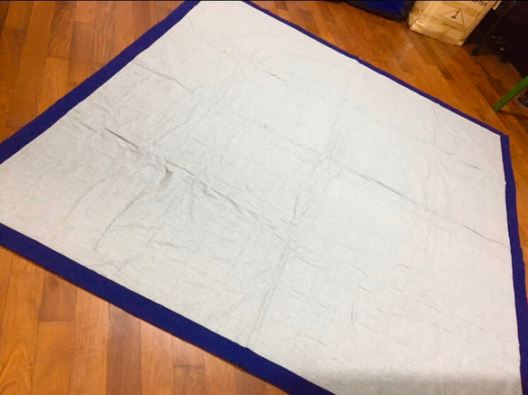 日本手拭いで作ったカーペット　215cm×215cm 5枚目の画像