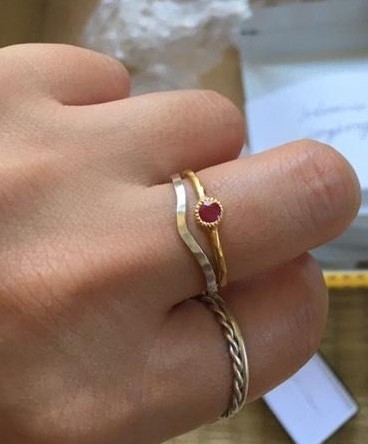 天然石シリーズリングのお知らせです