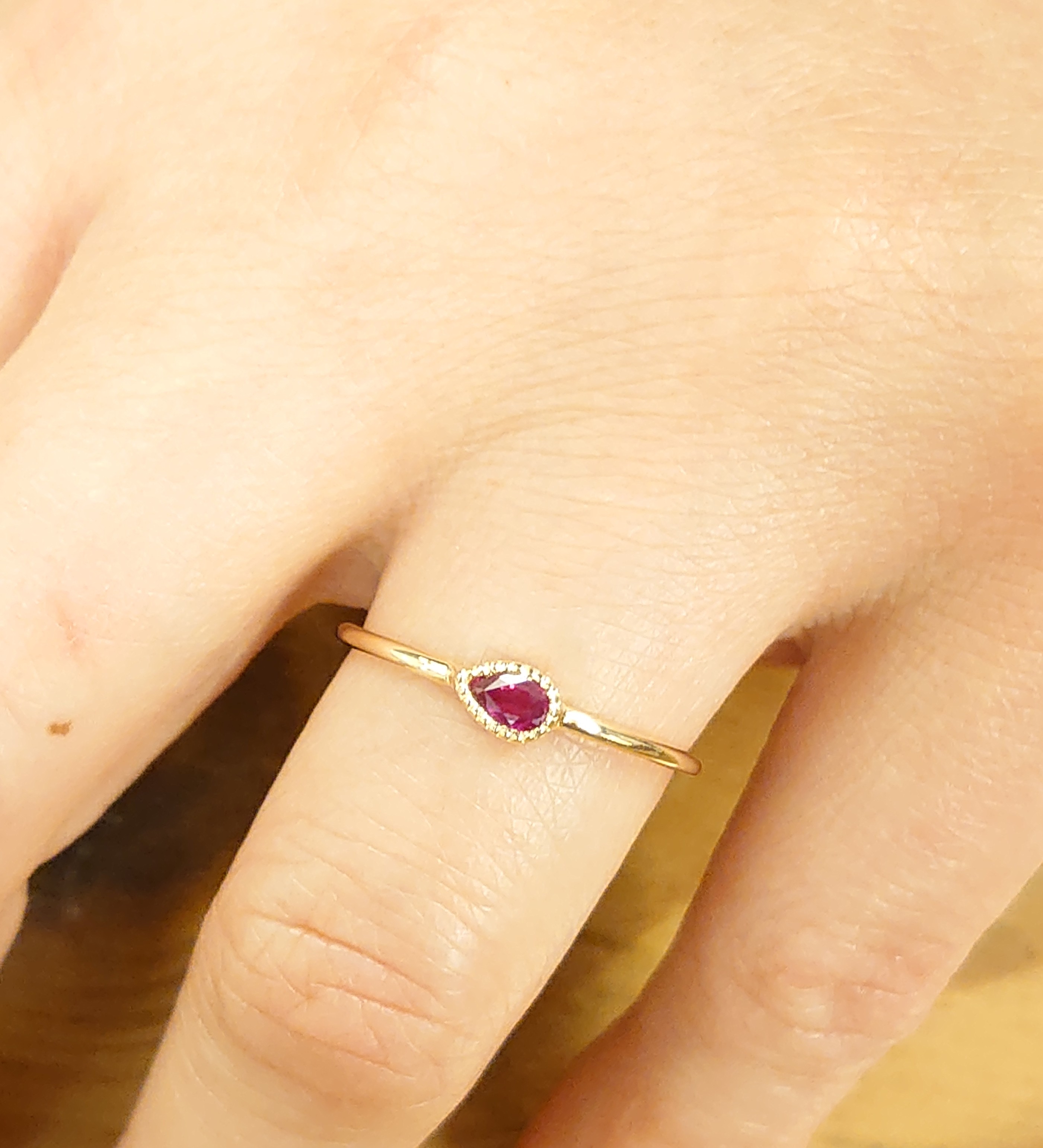 天然石シリーズリングのお知らせです