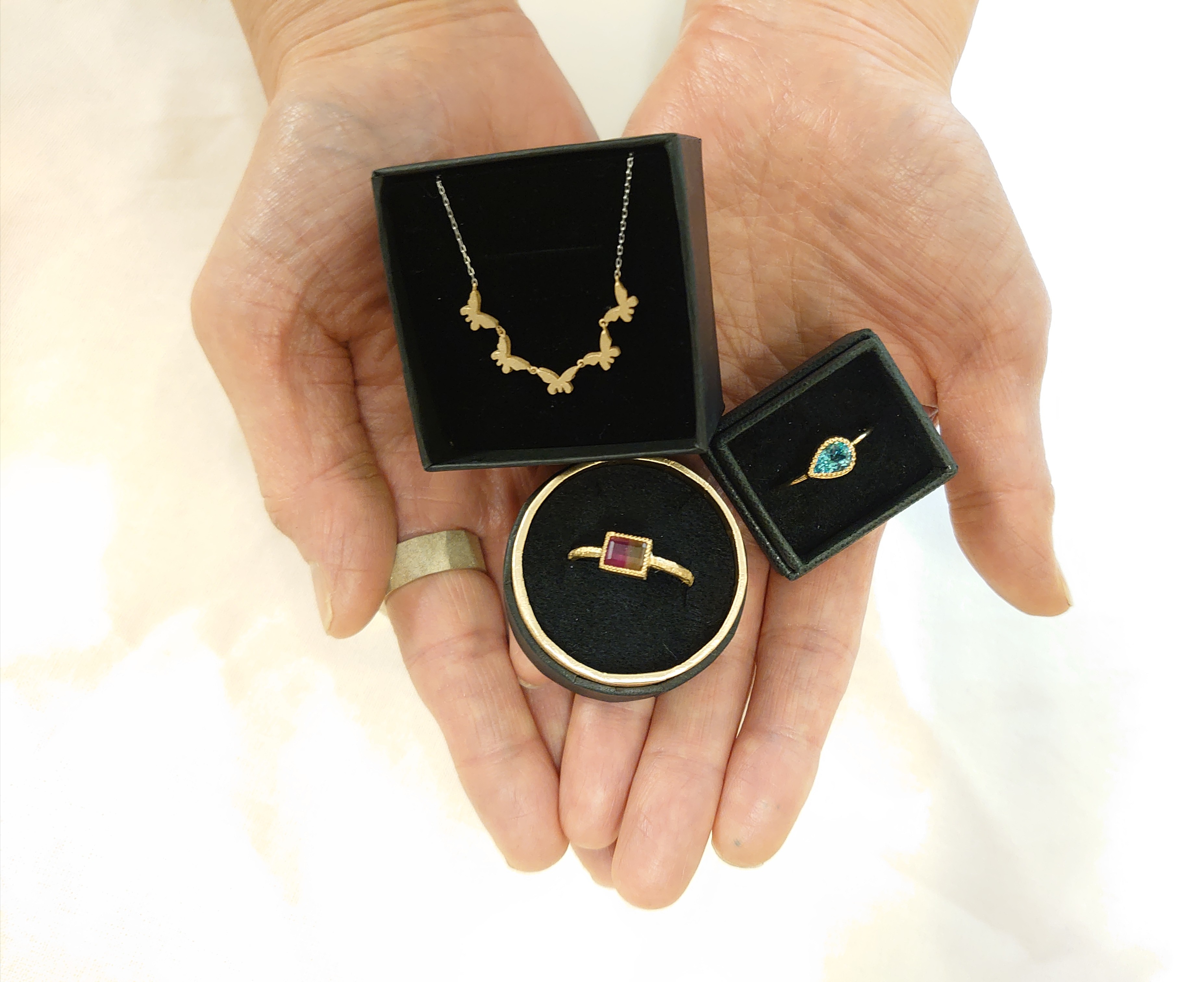 天然石シリーズリングのお知らせです