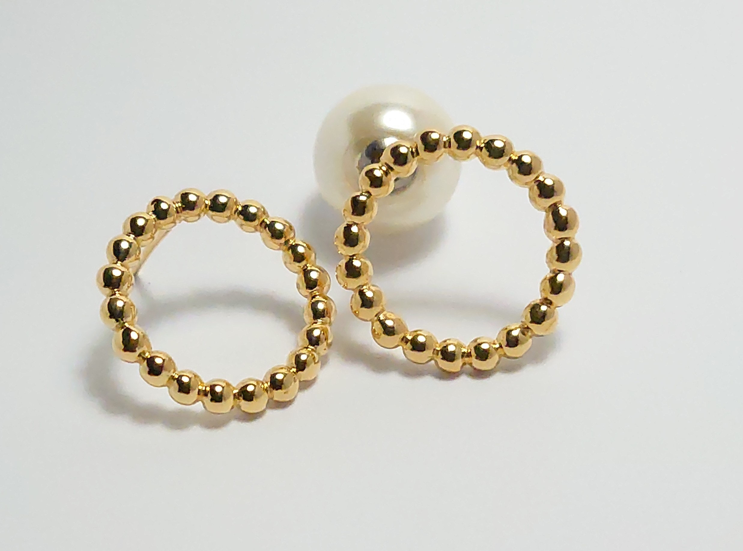 まるまるつぶつぶ  L　片耳ピアス　SV925