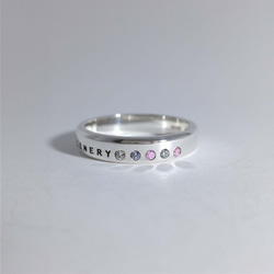 淺銀戒指配飾戒指（中性）五元素 第1張的照片