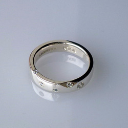 鑽石塵銀配飾戒指（女士）五元素 第1張的照片