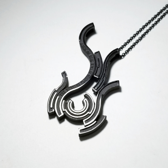 (已停產) 更新版發售 hono (Flame) Silver Accessory Pendant Necklace Geome 第1張的照片