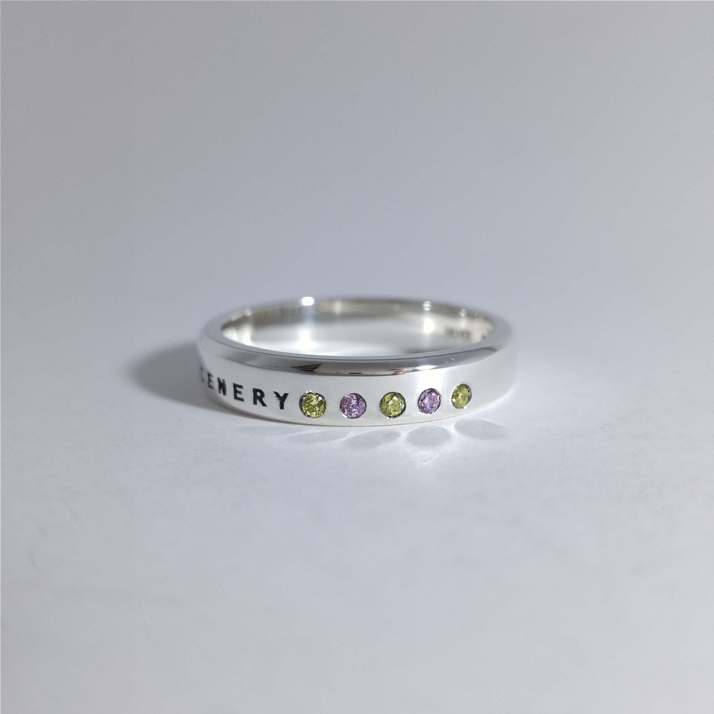 ぶどう　シルバーアクセサリー　リング(ユニセックス)　　ファイブ-エレメント