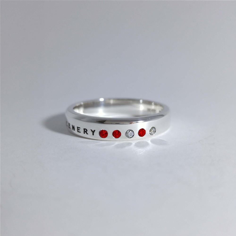 いちごみるく　シルバーアクセサリー　リング(ユニセックス)　　ファイブ-エレメント