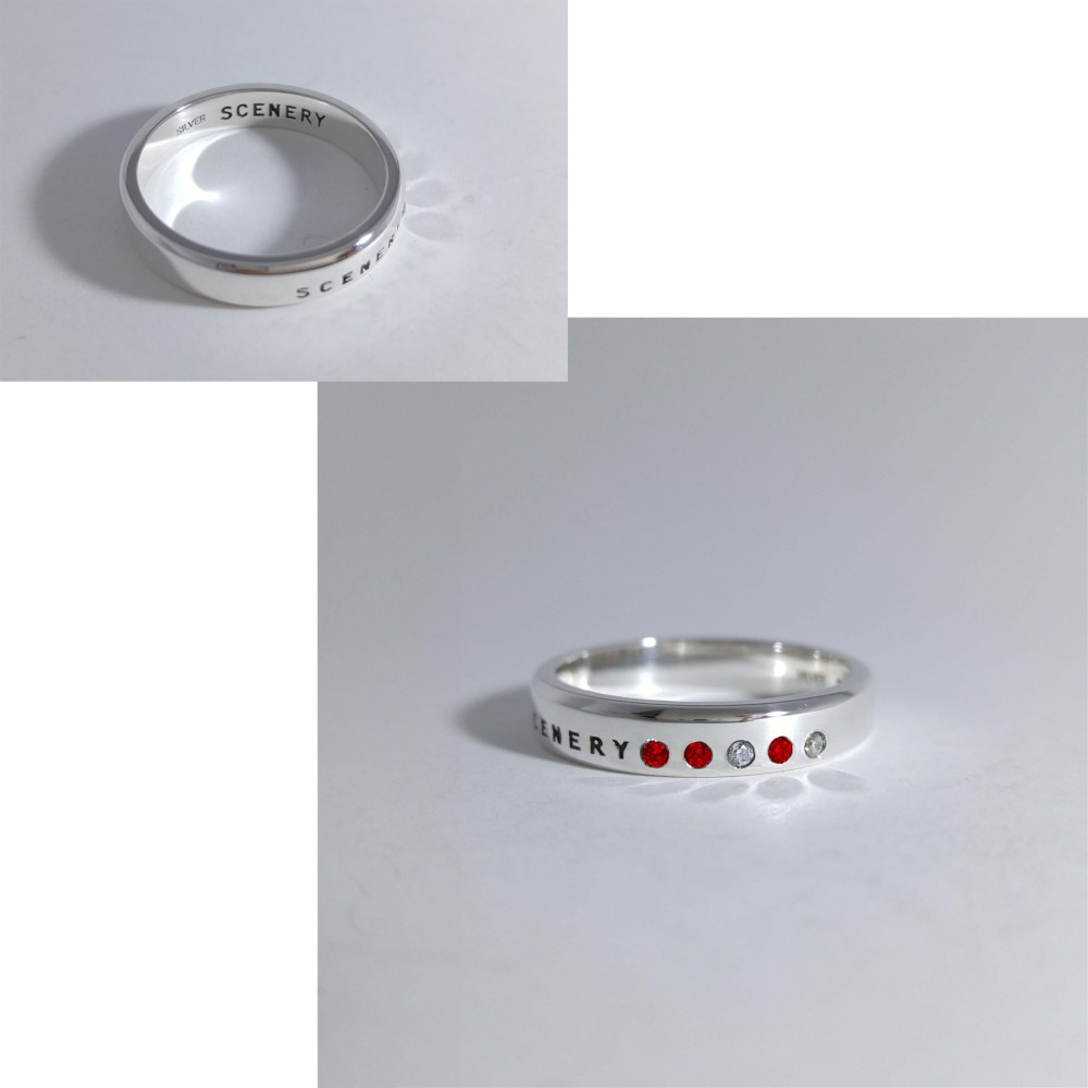 いちごみるく　シルバーアクセサリー　リング(ユニセックス)　　ファイブ-エレメント