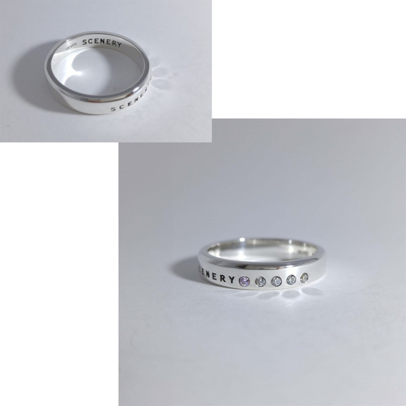 銀色配飾戒指（男女通用）月夜（亞歷山大石）五元素 第3張的照片