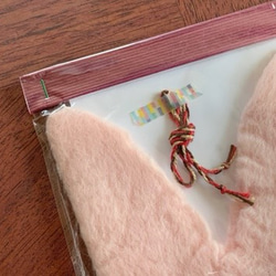 フェルトソープ作りキット　「うしゃぼん」　淡いピンク色×マゼンタ 3枚目の画像