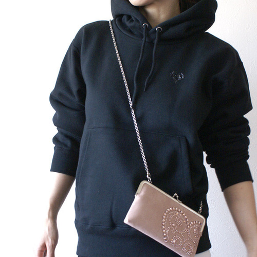 専用⭐HIPANDA ゴールド✫ラインストーン エンブレム パーカー 黑入手困難 BORN X RAISED◇パーカー/M/コットン/BLK/9950-25N : セカンド