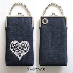 Denim♡スマホポーチ／iPhoneケース：iPhone各機種・他多数機種対応 7枚目の画像