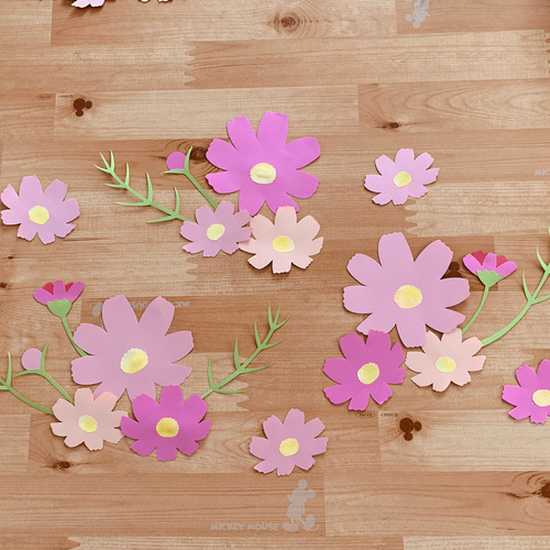 壁面飾り【秋桜】8月9月 切り絵 とことこ♪ 通販 12259571