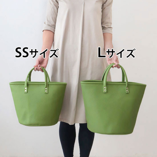 京都発】 コロンとしたバケツ型のトートバッグ SSサイズ