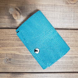 エイ革 ガルーシャ　レディース・メンズミニ財布　三つ折り財布　小さい　コンパクト　薄型　極小 8枚目の画像