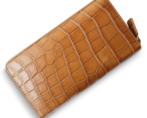 訳あり商品】クロコダイル革レディース・メンズ財布 ラウンド