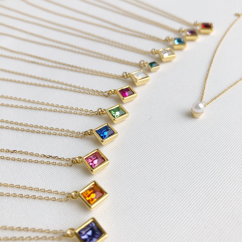 選べる 5つの誕生石 Marquise ネックレス WEB限定】12月バースストーン／K10タンザナイトネックレス