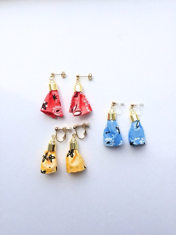 バンダナタッセルのearring/pierce 1枚目の画像