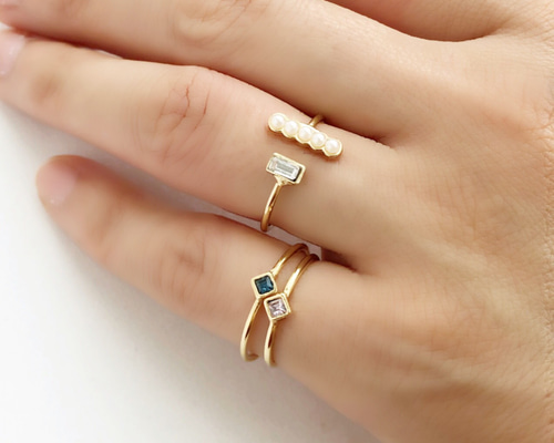 ゆにわマート　共鳴石　天然石リング　三点セット ゆにわマート 共鳴石 天然石リング 三点セット