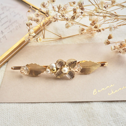 【りん様】Elizabeth Bonner 花モチーフ ヘアピン フラワーモチーフヘアピン3本セット Uピン パール ビーズ ヘア