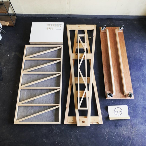 マルシェ屋台ワゴン 軽くて車で運べる組み立て式 その他家具 soragoto