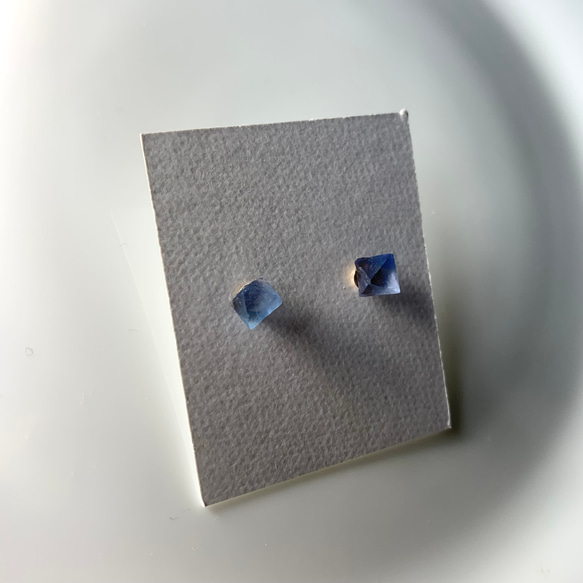 特價 Bingham 藍色螢石耳環 第2張的照片
