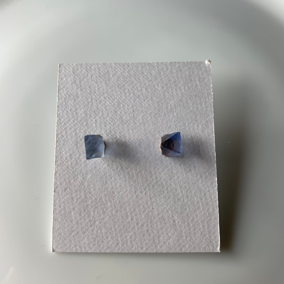 特價 Bingham 藍色螢石耳環 第3張的照片