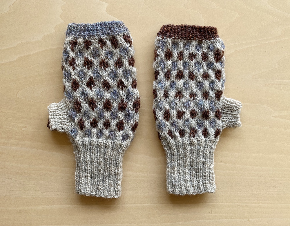 【ウール】手編み手袋