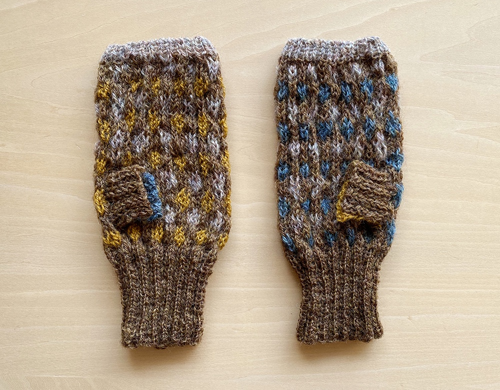 【ウール】手編み手袋