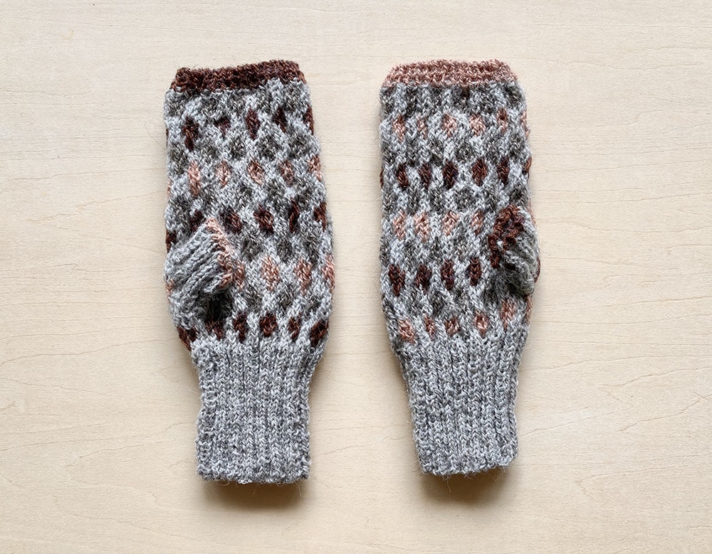 【ウール】手編み手袋