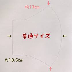 【再販】接触冷感✿︎高島ちぢみ✿︎立体マスク 　ドビープリント　まるドット　北欧 9枚目の画像