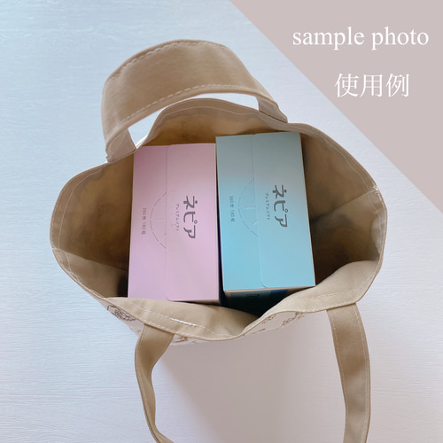 A4サイズが入る♡トートバッグ♡北欧フラワー✿︎ネイビー