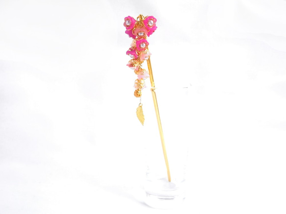 Kanzashi Suzusei 粉紅色鈴蘭珠子 第4張的照片