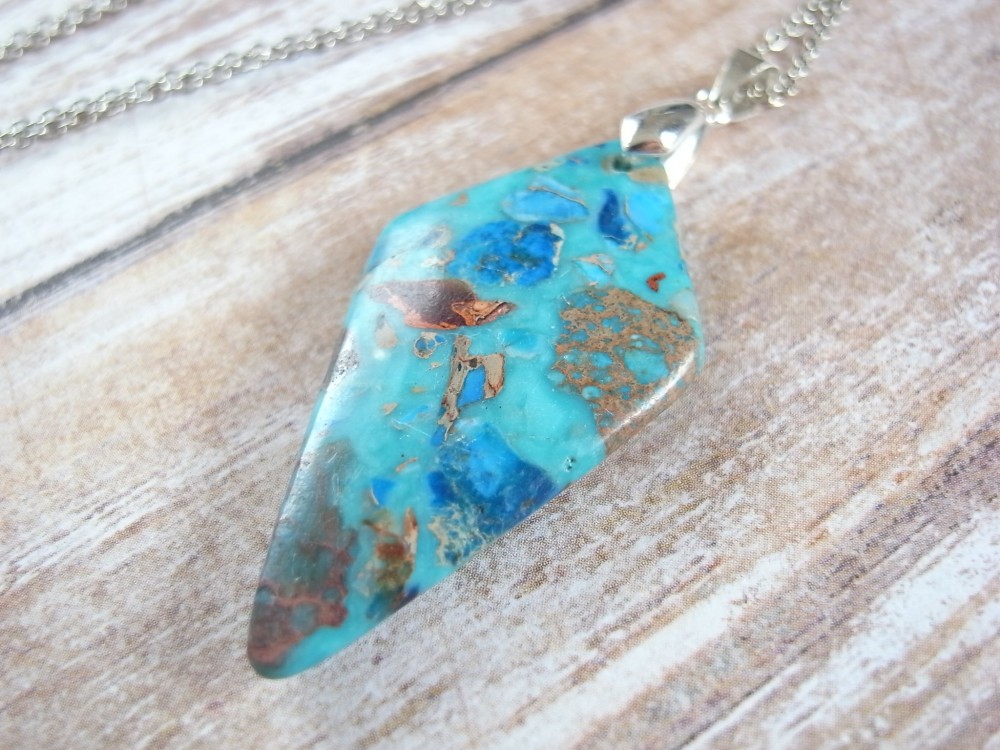 シーセディメントジャスパーとアクアマリンのピアスチャーム♪1点のみ