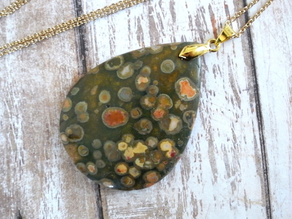 項鍊 Ocean Jasper Drop 6 第1張的照片