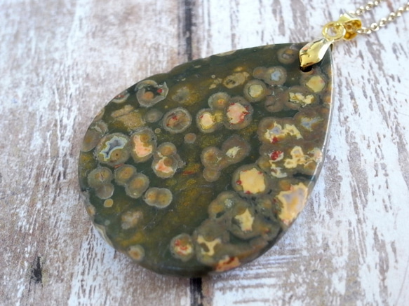 項鍊 Ocean Jasper Drop 6 第4張的照片