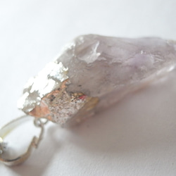 礦石項鍊天然石紫水晶水晶B 第3張的照片