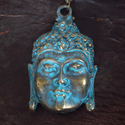 ネックレス　アンティーク調　仏像の顔 1枚目の画像