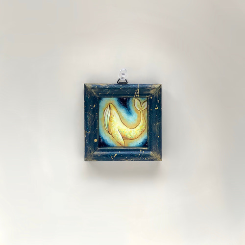 受注制作】深海の三日月【クジラ】 絵画 kuro 通販 10333815｜Creema