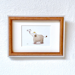 新絵具U35使用●厚塗り『黄色い花』●がんどうあつし肉筆絵画F6UVアクリル額付 新絵具U35使用○厚塗り『黄色い花』○がんどうあつし肉筆絵画
