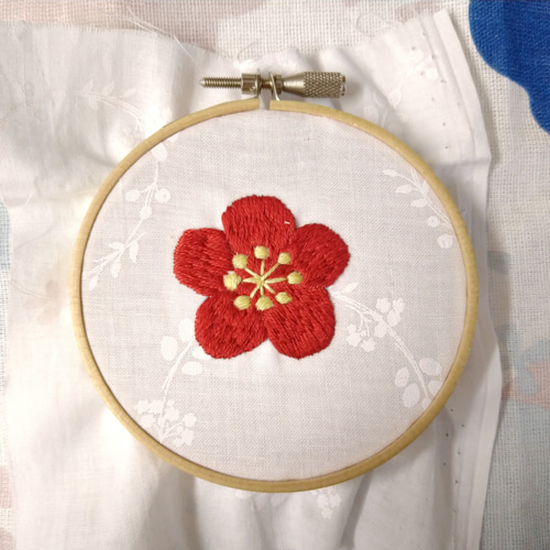 刺繍図案（梅） 編み図・パターン Rana. 通販 11120111｜Creema