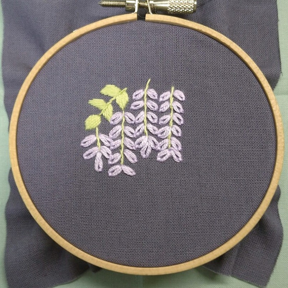 刺繍図案（藤） 2枚目の画像