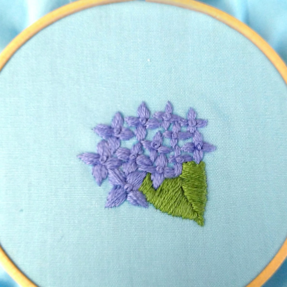 刺繍図案（紫陽花） 1枚目の画像