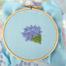 刺繍図案（紫陽花） 2枚目の画像