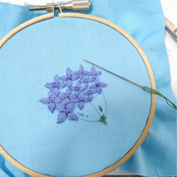 刺繍図案（紫陽花） 4枚目の画像