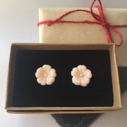 再販 桜 和菓子 ピアス 6枚目の画像