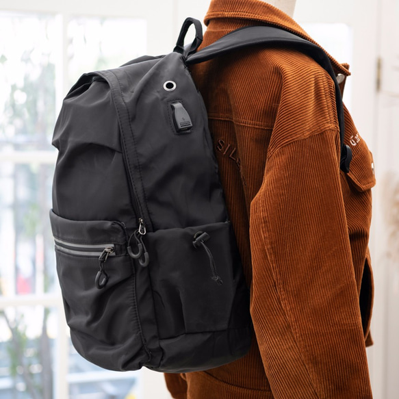 リュック リュックサック ショルダーバッグ シンプル 鞄 バッグ A4対応 ハンドバッグ ハンドメイド レジャーバッグ 6枚目の画像