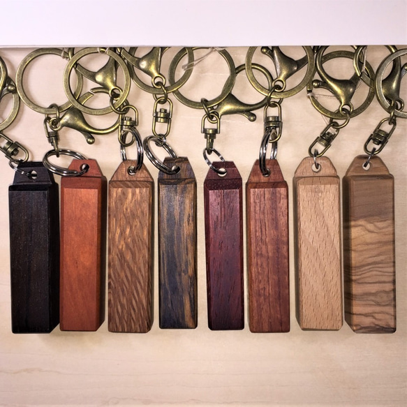 銘木のキーホルダーシリーズ：オリーブウッド 7枚目の画像