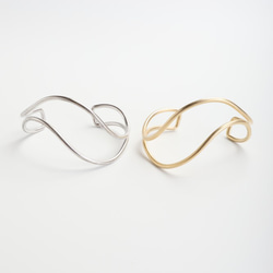 【Silver Elegant Bracelet】オトナデザイン　シルバーバングル　上品なブレスレット 4枚目の画像