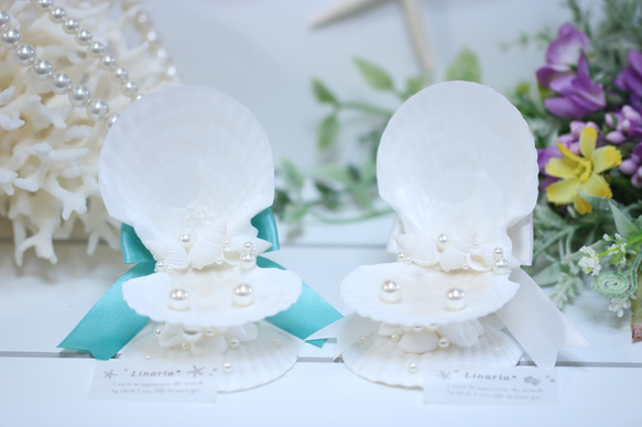 ☪︎⋆。˚ 送料無料 .. size 6cm ウェディング シェル リング